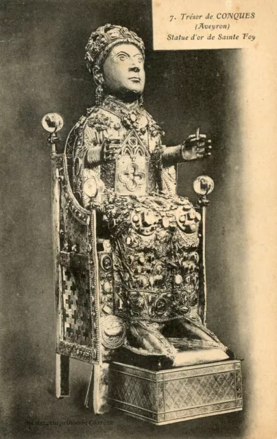 *19061 cpa Trésor de Conques - Statue d'or de Sainte Foy