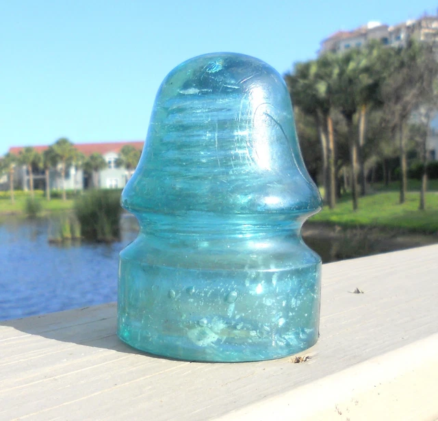 Great Junky Swirled Cd 134 Brookfield Glass Insulator