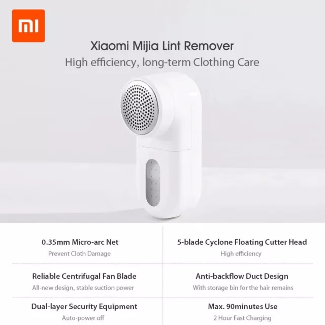 Xiaomi Mijia Lint Remover Fabric Shaver Trimmer-USB fast Charging