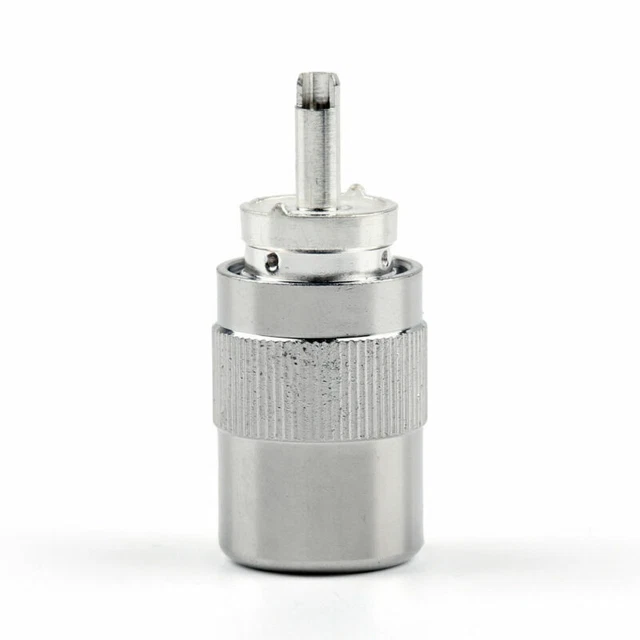 Connector UHF Male PL259 Solder Soudure RG8 RG213 LMR400 7D-FB Cable Silver E3