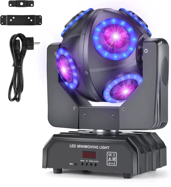 150W Moving Head 8 LEDs Beam Bühnenlicht RGBW DMX Stroboskop DJ Disco Partylicht 3