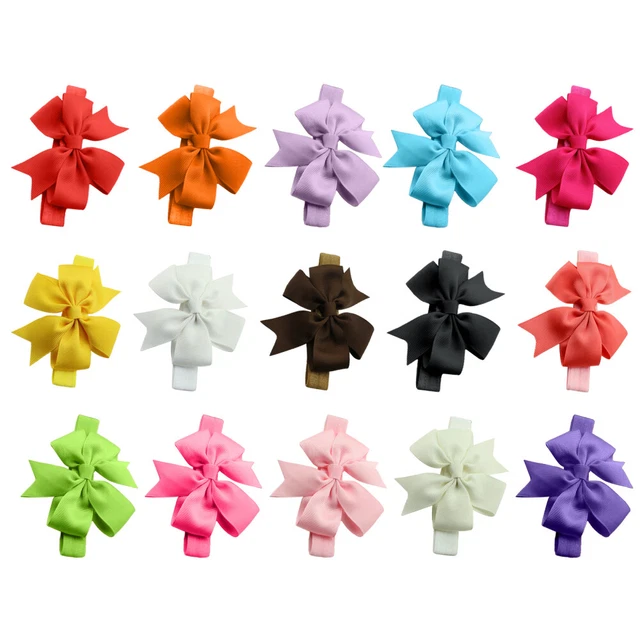 15 Colors Infant Baby Girls Sweet Bowknot Style Elastic Headbands Hair Bands