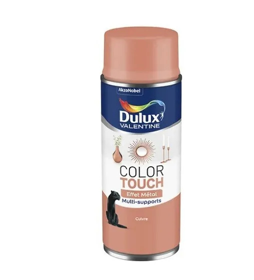 Peinture Bombe Effet Metal Cuivre Aerosol 400 Ml Dulux Julien Tous Supports