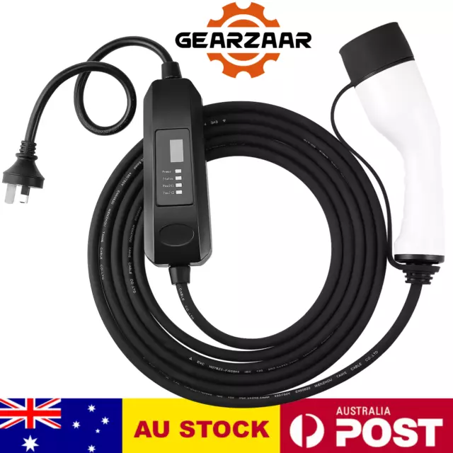 EV Power Type 2 Portable Charging Cable 13A 22kW 3-Phase For BYD Atto Tesla AUS