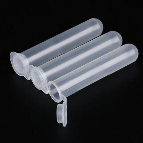 100pcs 10ml Medical Centrifuge Tubes Safe Liquid Storage Container with Cap