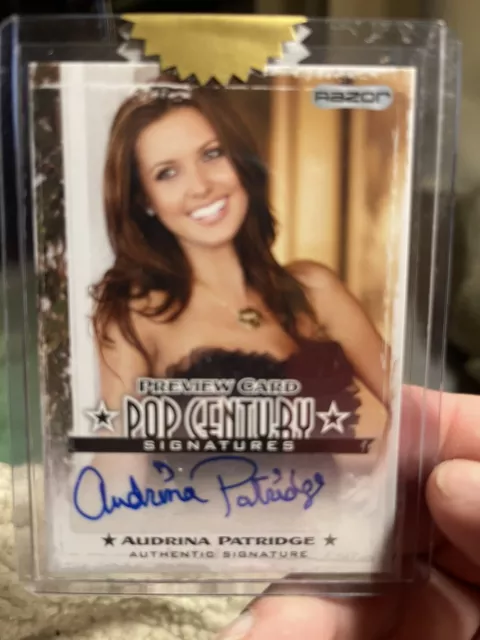 AUDRINA PATRIDGE 2010 Razor Pop Century Signatures Preview Sealed Auto THE HILLS