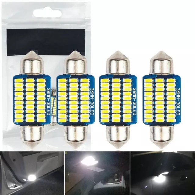 Ampoules C5W 36mm Navette LED 12V Blanc Xenon Canbus pour Plafonnier voiture