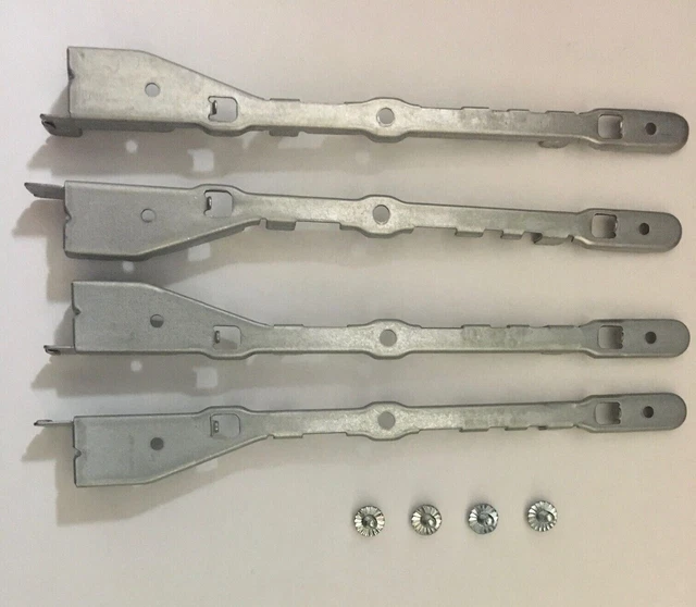 2 Pair Genuine Dell Hard Drive Metal Brackets Vostro Inspiron Optiplex+ screws