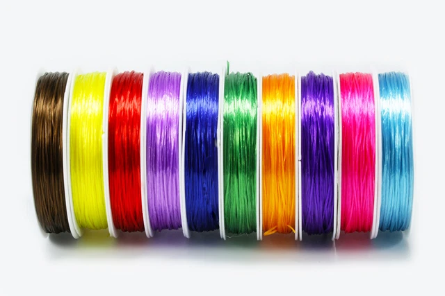 Gummifaden 0,8mm 10m Perlenfaden elastisch elastischer Faden Nylonfaden, GB-11