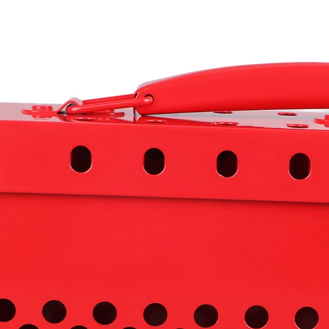498A scatola di etichette rossa blocco costruzione resistente capacità lucchetto 12