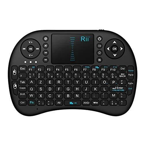 Rii Mini i8 Wireless AZERTY - Mini Clavier français Ergonomique sans Fil avec...