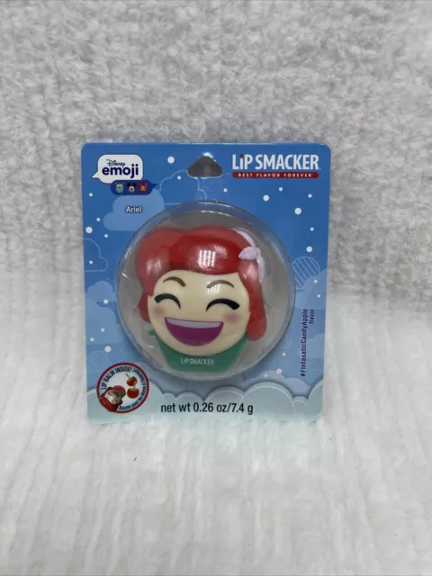 Lip Smacker x Disney Emoji ARIEL Candy Apple Lip Balm NEW 0.26 oz