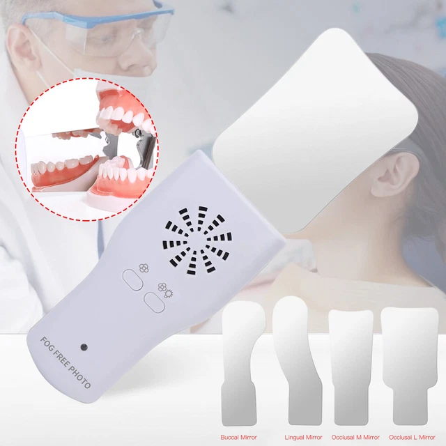 Dental Occlusal Mirror Fog Free LED Intra Oral Photo System double-side 4 Mirror