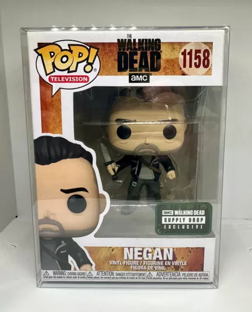 Funko Pop! AMC TWD The Walking Dead NEGAN #1158 Supply Drop Exclusive w/ Case