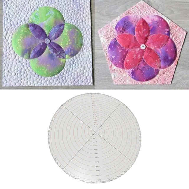 Runde Quilten Vorlagen Schablonen,Acryl Patchwork Lineal Vorlagen,Quilten