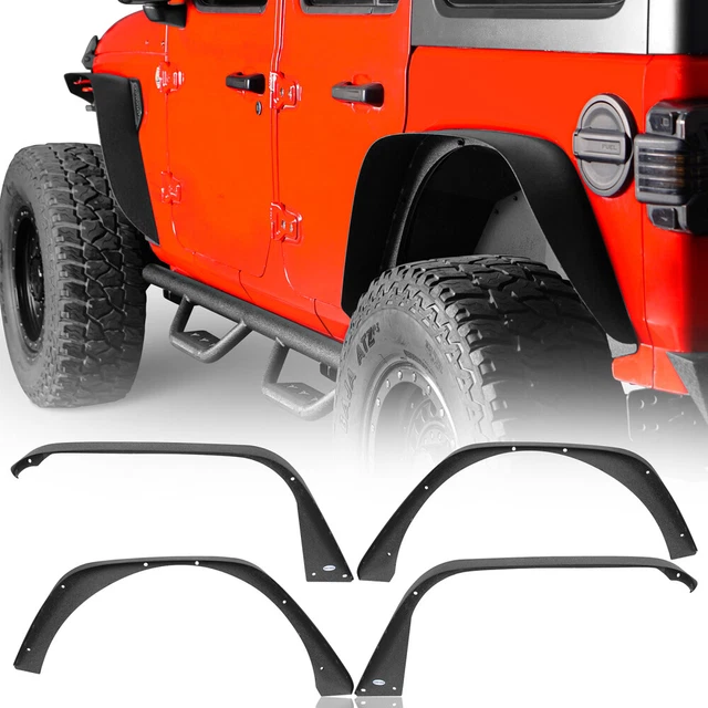 FIT 20182024 JEEP Wrangler Jl/Jlu Steel Front & Rear Fender Guard