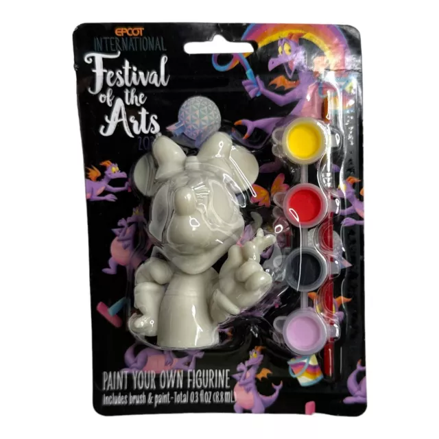 2023 Disney Parks Epcot Festival of the Arts Paint Your Own Figurine  - Minnie