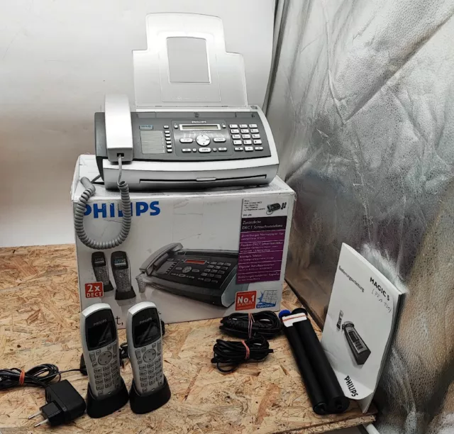 Philips Magic 5 Colour Dect Fax Telefon  AB,Kopierer,SMS 2 Mobiltelefon Händler