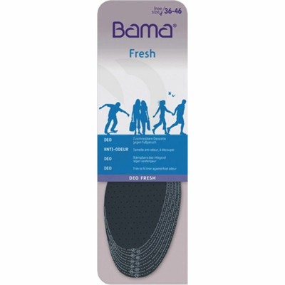 BAMA suoletta interna Balance Deo dimensioni 46 NERO/BLU ANTIBATTERICO 
