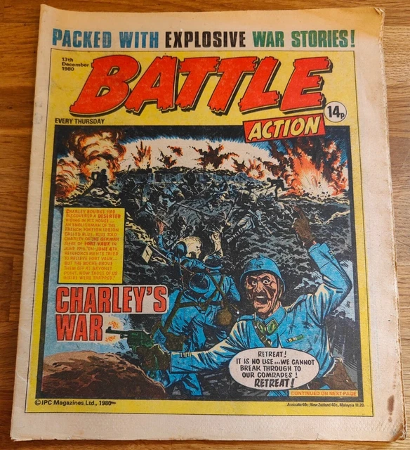 COMIC - VINTAGE Battle Action War Comic Dated 13th Dec 1980 UK Reading ...