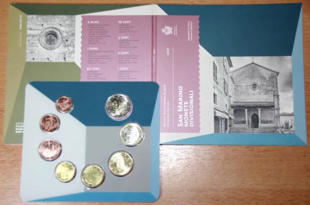 San Marino - Offizieller Kursmünzensatz 2021 - Monete Divisionali - KMS Blister