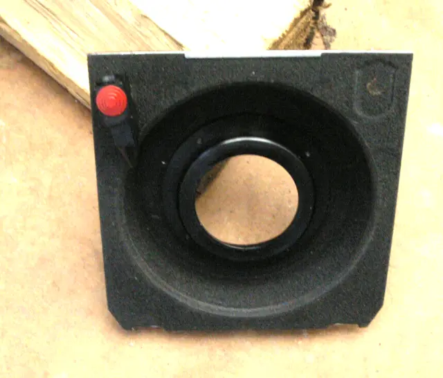 Placa de lente empotrada genuina Linhof 1970 5x4 15 mm copal 0 34,7 mm agujero bajo