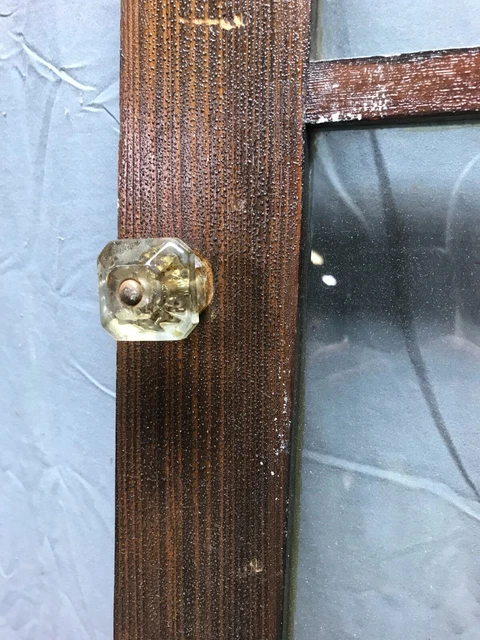 Antique Single 8 Lite Casement 18x47 Cabinet Cupboard Window Vintage 1863-22B 3