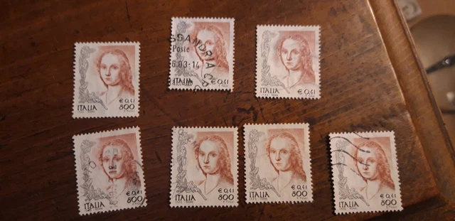 Timbres Italie stamps Italy 1980/1984/1985/1986/1988/1990/1991/1993/1999/2000 11
