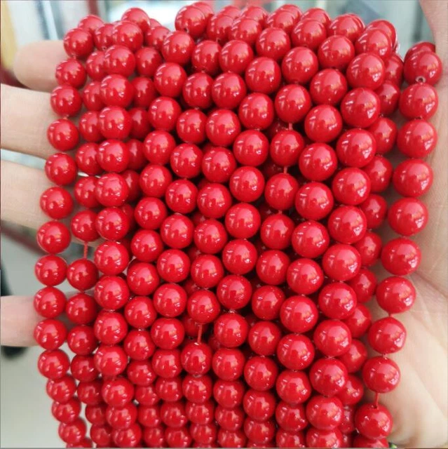Wholesale 5pcs/package 6mm High gloss shell pearl loose bead
