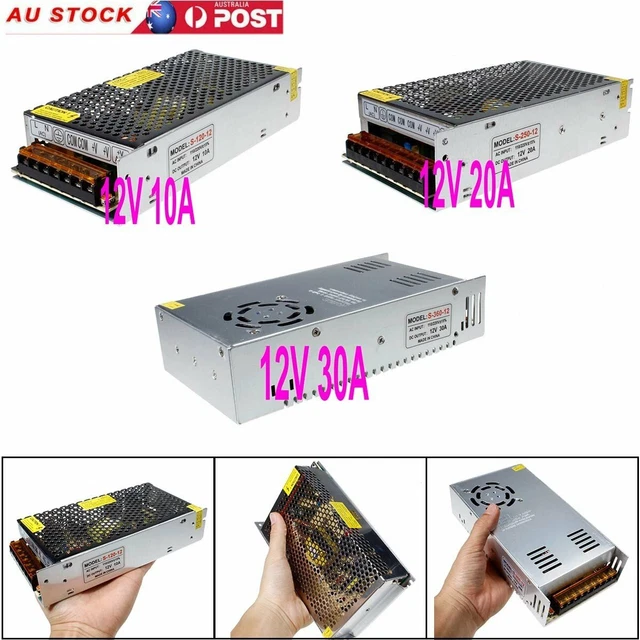 Transformer Regulated Power Supply AC 110V/240V TO DC 12V 10/20/30A 120/240/360W