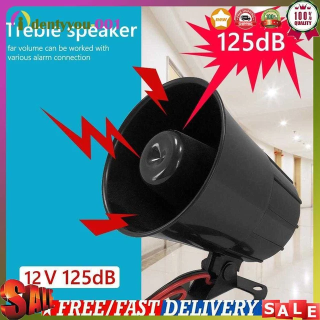 Sirena universal de alarma de advertencia fuerte de 125 dB para automóvil automóvil motocicleta 12 V