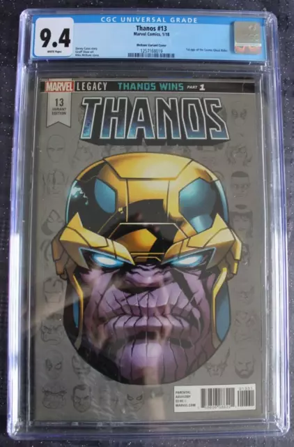 Thanos 13 McKone variant cgc 9.4 1st appearance Cosmic Ghost Rider