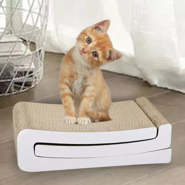 Carton de Grattoir de Papier Ondulé de Tampon à Gratter de Chat pour L'animal