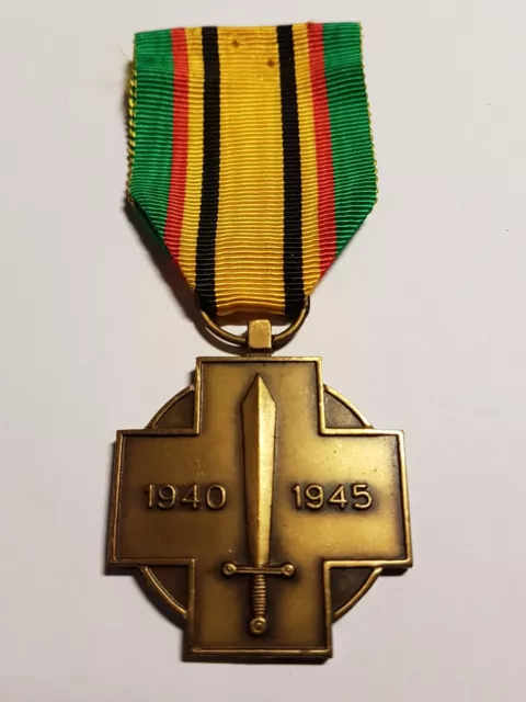 Orden Belgien - Kriegsteilnehmer Kreuz - WW2 Medaille 1940 - 1945