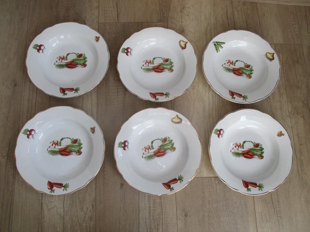 Saladier Digoin Sarreguemines – décor Légumes - Arts de la table