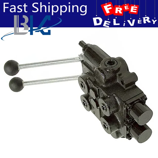 Buy 2 Spool 13 Hydraulic Flow Control Valve GP SAE Ports Adjustable