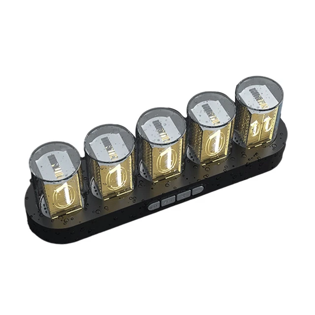 Produktbild von Nixie Röhrenuhr Mit RGB-LED – Vintage Wecker & Tischuhr
