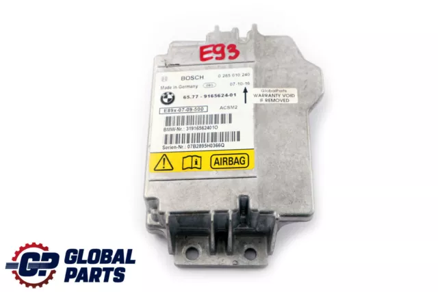 BMW 1 3 Series E88 E93 LCI Airbag Control Unit Module ECU 9165624