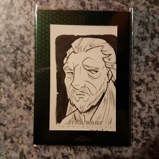 Star Wars Topps Cromate Prospettive Carta da visita schizzo 2015