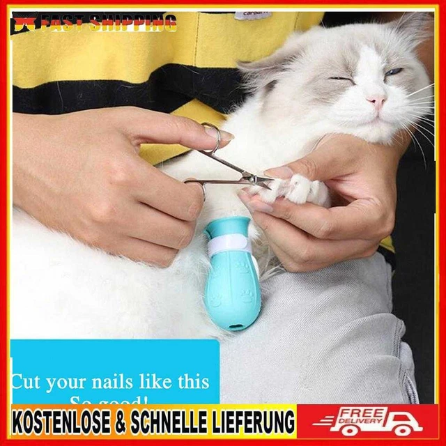 SOBW 4 piezas zapatos de gato gatos protección contra arañazos silicona gato zapatos antiarañazos uno