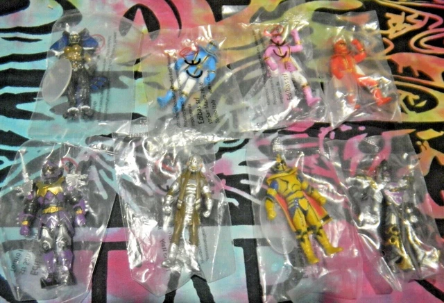 RARE LOT RARO Lotto lot COMPLETE SET 8 POWER RANGERS PERSONAGGI ALTI 8 ...
