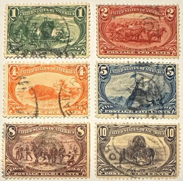 US 1898 SC# 285-290 Used 1c-10c Trans-Mississippi Expo F-VF