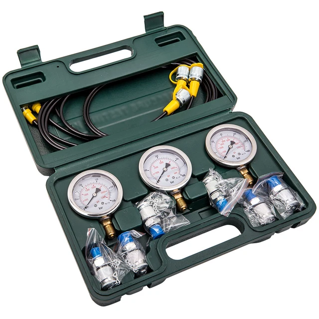 Kit Test Pression Carburateur 5721 - Jauge 0-200 KPa, Détecteur Fuite Pour Carburateurs 2 Temps, Avec Tuyaux