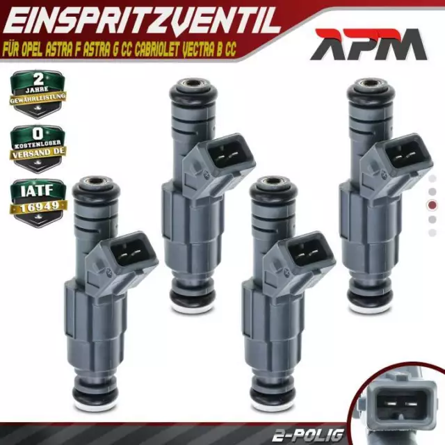 4x Injecteur pour Opel Astra F G Vectra B Zafira A 1.4 1.6 16V