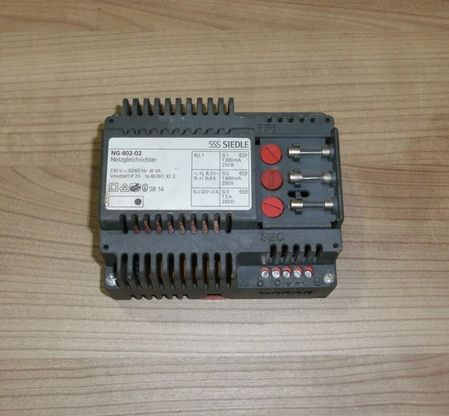 SIEDLE NG 402-03 Netzgleichrichter Ersatz Für NG 402-01, NG 402-02 U. Vorgänger EUR 99,00