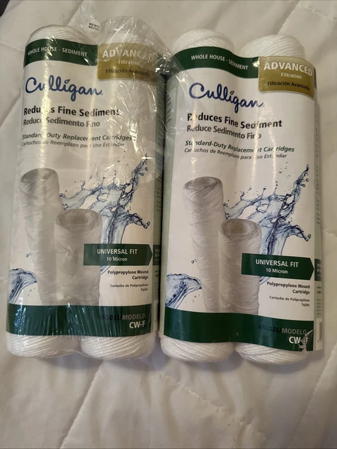 12 Cartucce Filtro Sedimenti In Polipropilene Cord-avvolto Compatibili Culligan CW-F