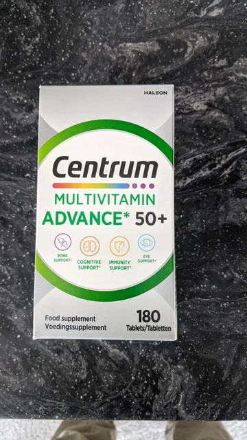 CENTRUM ADVANCE 50+ Tablets Multivitamin & Mineral Supplements 180 ...