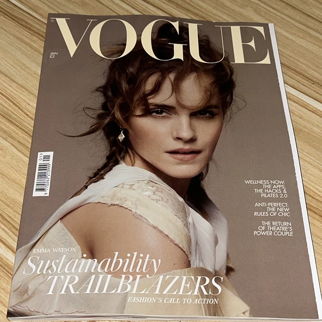 BRITISH VOGUE January 2024 Sustainability Issue / Emma WatsonCover
