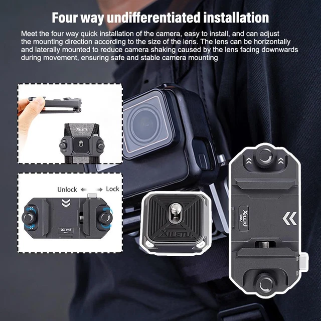 Universal Camera Gimbal Quick Release Plate Clamp Quick Slider Switch A5T4