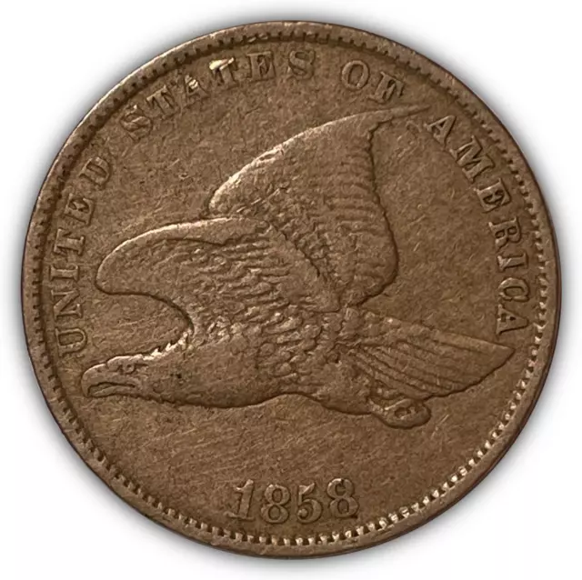 1858 SL Small Letters Flying Eagle Cent Extremely Fine XF Coin #6894